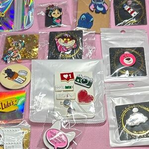 30 Colorful Assorted Pins - Disney and more